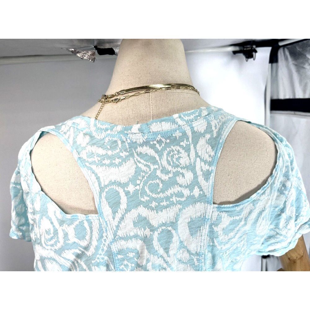 Fresh Produce Shirt Cut Out Back‎ Shoulders Wander Twin Short Sleeves XL - Picture 10 of 13